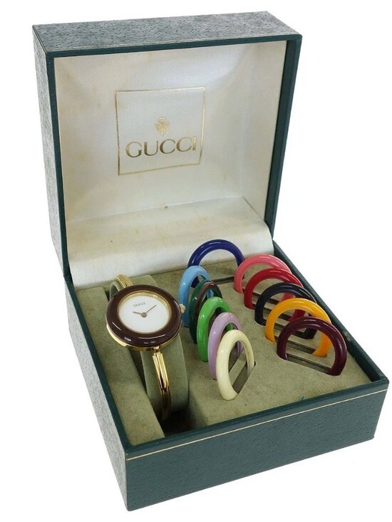 Gucci 11/12.2 Change Bezel Chameleon Quartz Watch SS 178210 main image 9